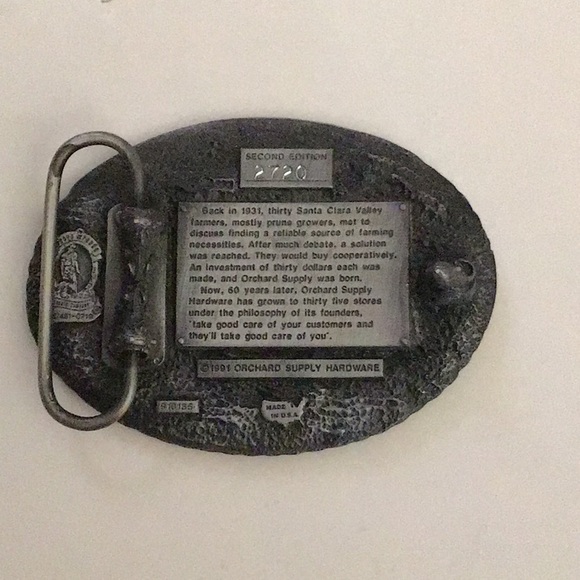 1991 Second Edition OSH 60 Years Belt Buckle - Picture 2 of 2